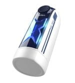 USB şarjlı ısıtmalı ileri geri hareketli titreşimli emme vakum ayarlı mastürbatör - Leten Green Bird.