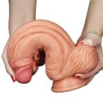 Yeni Nesil Çift Katmanlı 24,5 cm Realistik Dildo Penis