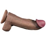 Yeni Nesil Çift Katmanlı 28 cm Realistik Dev Melez Dildo Penis