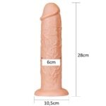 28 cm Gerçekçi Testissiz Kalın Dildo Penis
