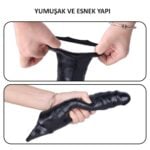 6 cm dolgulu realistik zenci penis kılıfı