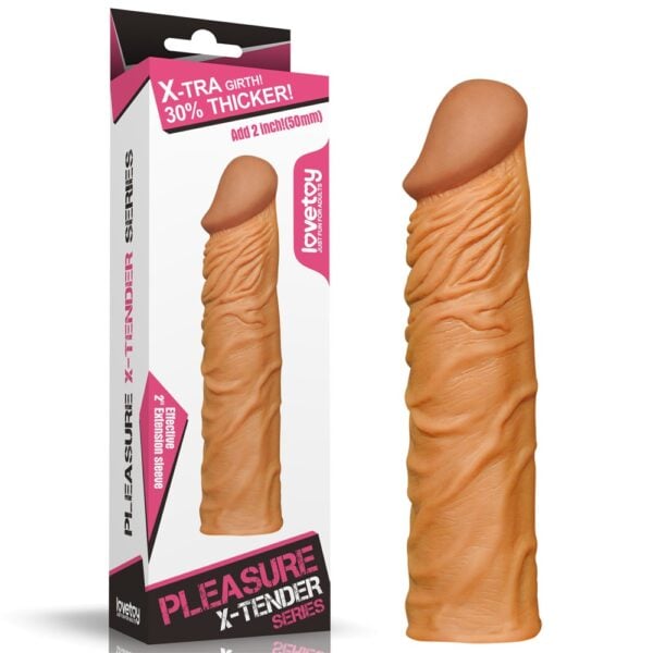 Nature Extender 5 cm dolgulu premium melez silikon penis kılıfı