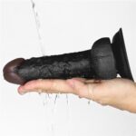 18 cm Belden Bağlamalı İçi Dolu Zenci Strapon