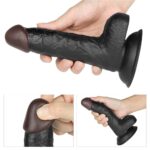 18 cm Belden Bağlamalı İçi Dolu Zenci Strapon