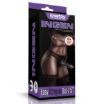 19 cm Belden Bağlamalı İçi Dolu Zenci Strapon
