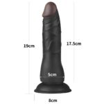 19 cm Belden Bağlamalı İçi Dolu Zenci Strapon