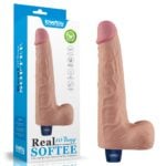 25.3 cm USB Şarjlı Gerçekçi 10 Titreşim Modlu Güçlü Sessiz Ten Rengi Dildo