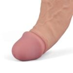 25.3 cm USB Şarjlı Gerçekçi 10 Titreşim Modlu Güçlü Sessiz Ten Rengi Dildo