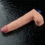 25.3 cm USB Şarjlı Gerçekçi 10 Titreşim Modlu Güçlü Sessiz Ten Rengi Dildo