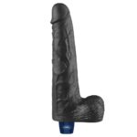 25.3 cm USB Şarjlı Gerçekçi 10 Titreşim Modlu Güçlü Sessiz Zenci Dildo