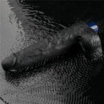 25.3 cm USB Şarjlı Gerçekçi 10 Titreşim Modlu Güçlü Sessiz Zenci Dildo