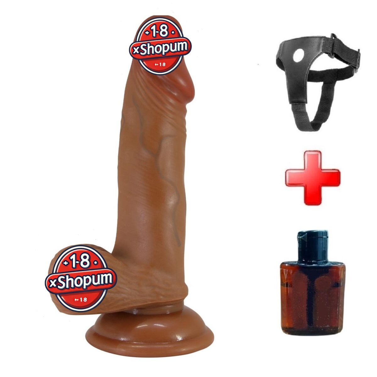 Belden Bağlamalı 19,4 cm Et Dokulu Gerçekçi Çift Katmanlı Silikon Melez Penis - Zebulon | belden baglamali 194 cm et dokulu gerc 3 a8c7