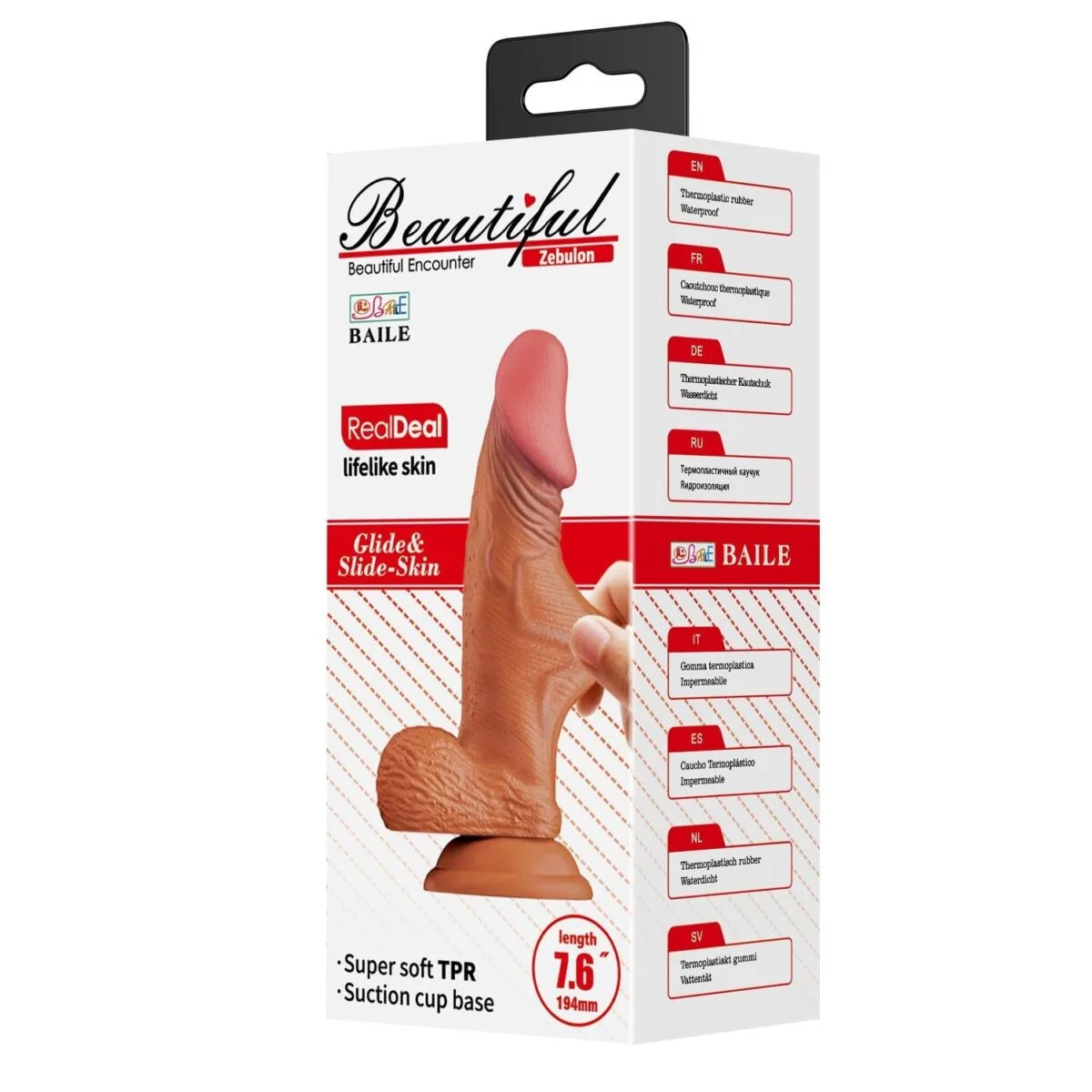 Belden Bağlamalı 19,4 cm Et Dokulu Gerçekçi Çift Katmanlı Silikon Melez Penis - Zebulon | belden baglamali 194 cm et dokulu gercekci cift katmanl 92a5b