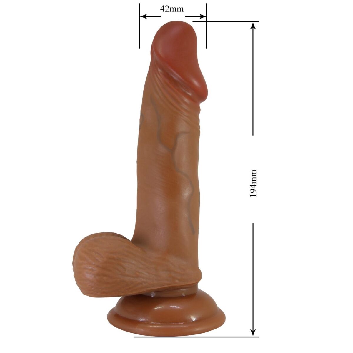 Belden Bağlamalı 19,4 cm Et Dokulu Gerçekçi Çift Katmanlı Silikon Melez Penis - Zebulon | belden baglamali 194 cm et dokulu gercekci cift katmanl c88c81