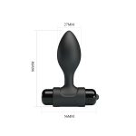 10 Fonksiyonlu Titreşimli Anal Plug - Siyah - Görsel 6