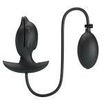 10,6 cm Şişirilebilir ve Titreşimli USB Şarjlı Silikon Anal Plug - Hanson - Görsel 3
