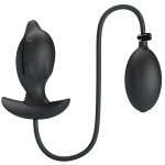 10,6 cm Şişirilebilir ve Titreşimli USB Şarjlı Silikon Anal Plug - Hanson - Görsel 4