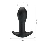 12 Fonksiyon 10,4 cm Titreşimli Silikon Anal Plug - Görsel 8