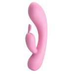 12 Fonksiyonlu USB Şarjlı Çift Uyarımlı Tavşan Vibratör - Hugo (Pembe) - Görsel 3