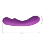 12 Fonksiyonlu USB Şarjlı Yumuşak Silikon Vibratör - Elsa (Mor) - Görsel 8