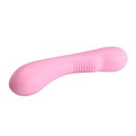 12 Fonksiyonlu USB Şarjlı Yumuşak Silikon Vibratör - Matt (Pembe) - Görsel 5