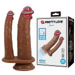 16 cm Vantuzlu Çift Taraflı Realistik Melez Penis – Goran