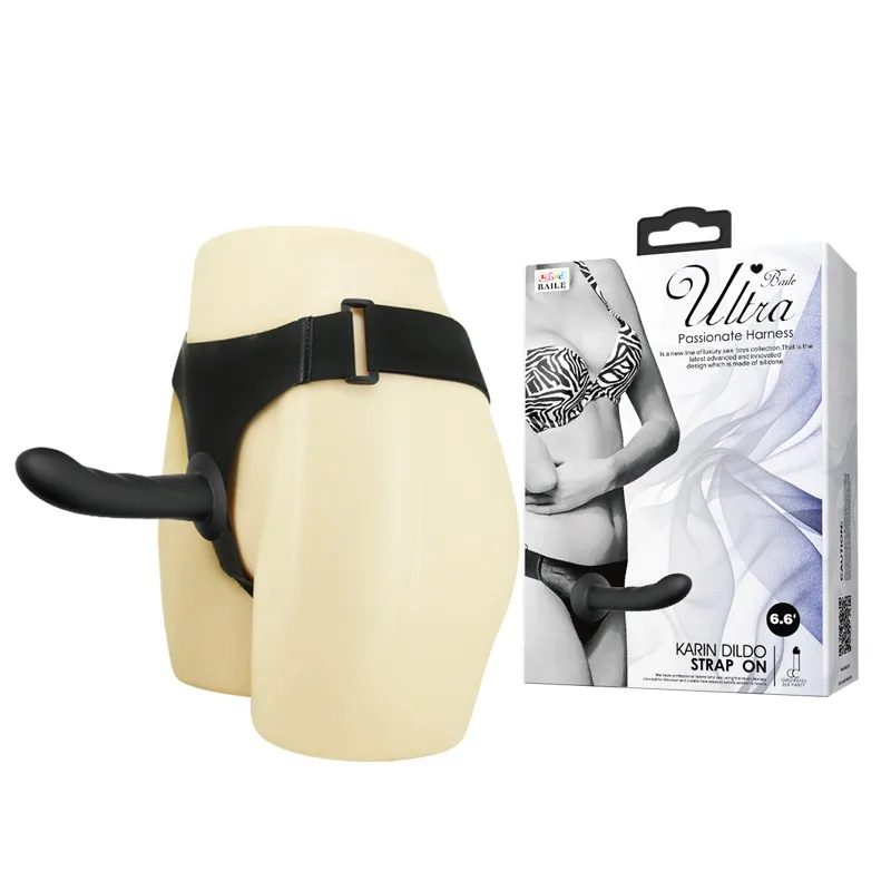 Takma Yarrak | 168 cm ici dolu siyah belden baglamali strap on dildo 01