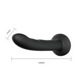 16,8 cm İçi Dolu Siyah Belden Bağlamalı Strap-On Dildo - Görsel 7