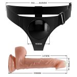 19 cm Belden Bağlamalı İçi Dolu Strapon Penis – Kevin - Görsel 7