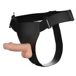 19,4 cm Belden Bağlamalı İçi Dolu Titreşimli Strapon Penis - Görsel 5