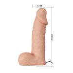 19,4 cm Belden Bağlamalı İçi Dolu Titreşimli Strapon Penis - Görsel 12