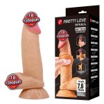 19,4 cm Çift Katmanlı Kıkırdak Yapılı Gerçekçi Dildo Penis - Duvall