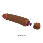 19,5 cm Realistik Güçlü Titreşimli Melez Dildo Penis - Görsel 10