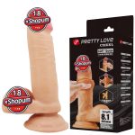 20,5 cm Çift Katmanlı Gerçekçi Dildo Penis - Creel