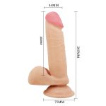 20,5 cm Çift Katmanlı Gerçekçi Dildo Penis - Creel - Görsel 8