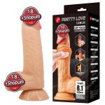 20,6 cm Kıkırdak Yapılı Çift Katmanlı Gerçekçi Dildo Penis - Lisle