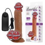 20,6 cm Melez Realistik Titreşimli Vantuzlu Dildo – Catoblepas
