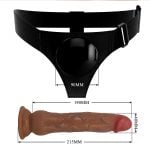 21,5 cm Su Fışkırtmalı Belden Bağlamalı Strapon Penis – Kyton - Görsel 6