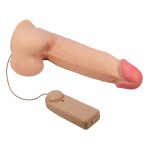 21,8 cm Kıkırdak Yapılı Çift Katmanlı Gerçekçi Titreşimli Dildo Penis - Cass - Görsel 6