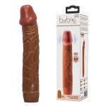 22,5 cm Damarlı Realistik Güçlü Titreşimli Melez Dildo Penis - Görsel 2