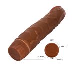 22,5 cm Damarlı Realistik Güçlü Titreşimli Melez Dildo Penis - Görsel 7
