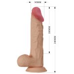 24 cm Realistik Vantuzlu Dildo Penis - Buraq - Görsel 10