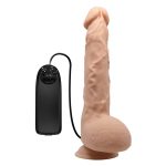 24 cm Titreşimli Realistik Belden Bağlamalı Vantuzlu Dildo Penis - Jason - Görsel 3