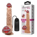 24 cm Titreşimli Realistik Vantuzlu Dildo Penis - Jason