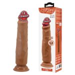 25 cm SoftSkin Melez Realistik Vantuzlu Dildo Penis