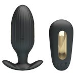 Altın Serisi – 7 Titreşim Modlu, 3 Elektrik Şok Fonksiyonlu, Uzaktan Kumandalı USB Şarjlı Anal Plug – Kelly - Görsel 3