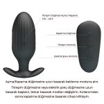Altın Serisi – 7 Titreşim Modlu, 3 Elektrik Şok Fonksiyonlu, Uzaktan Kumandalı USB Şarjlı Anal Plug – Kelly - Görsel 8