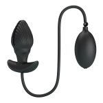 9,6 cm Şişirilebilir ve Titreşimli USB Şarjlı Silikon Anal Plug - Manson - Görsel 4