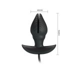 9,6 cm Şişirilebilir ve Titreşimli USB Şarjlı Silikon Anal Plug - Manson - Görsel 7