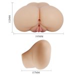 Bayan Kalça Vajina Anal Titreşimli Ten Mastürbatör - Luna - Görsel 10